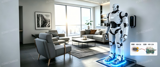 ZoneCharge&rsquo;s Back + Foot Wireless Charging for Humanoid Robots
