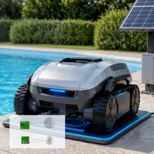 Wireless Charging Solution for Poolside Solar Station